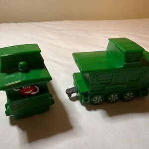 Green McDonalds 2017 Toy Train pieces for Kids